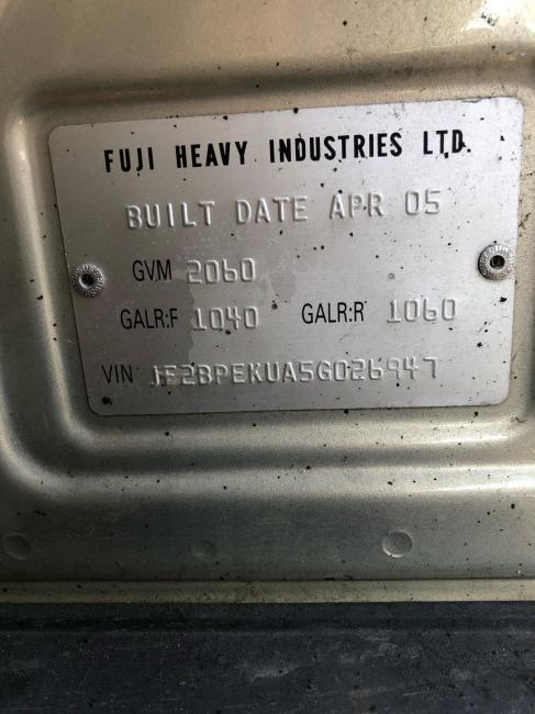 2005 Subaru Outback — Auto Petrol