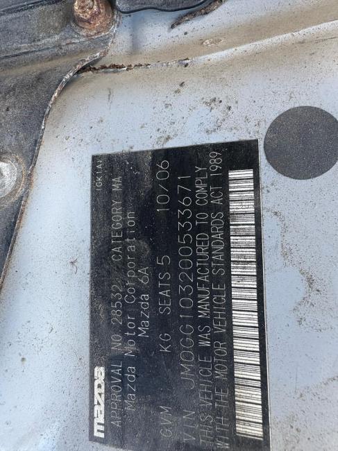 2006 Mazda 6 — Manual Petrol