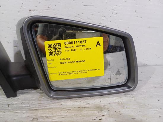 2017 Mercedes Benz B Class — Right Door Mirror