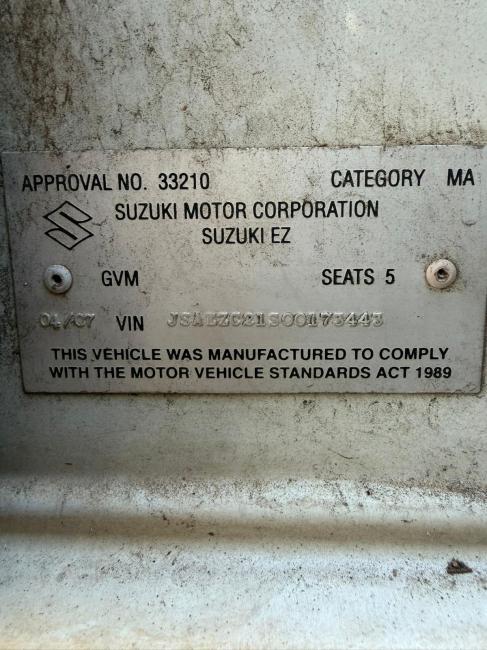2007 Suzuki Swift — Manual Petrol