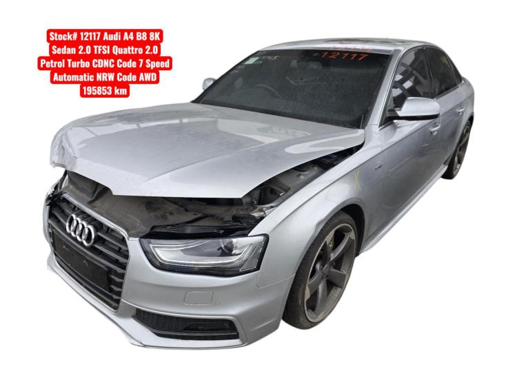 2012 Audi A4 — B8 2.0 TFSI QUATTRO Auto Petrol