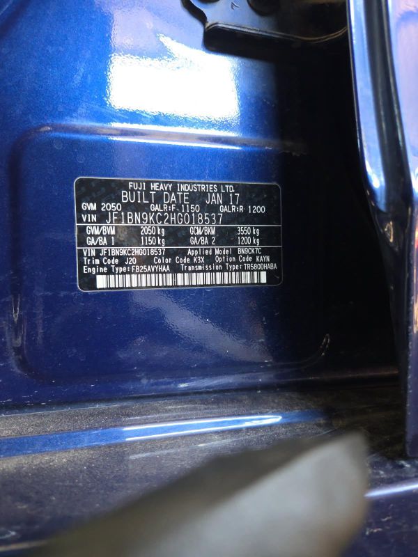 2017 Subaru Liberty — Auto Petrol