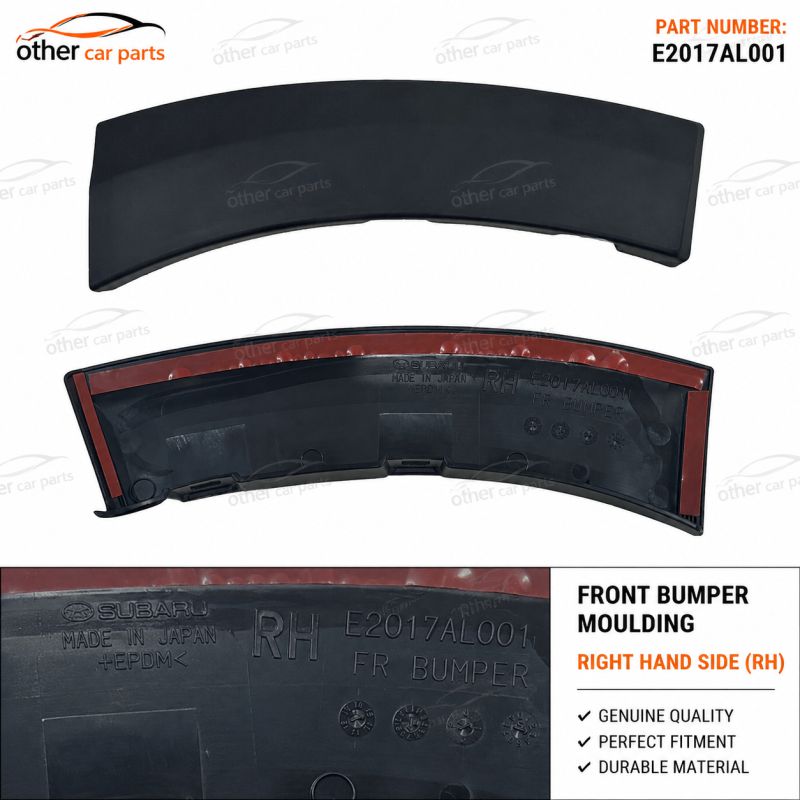2015 Subaru Outback — Genuine Subaru Outback 2015-2019 RH front bumper moulding trim. OEM E2017AL001. Good used condition.
