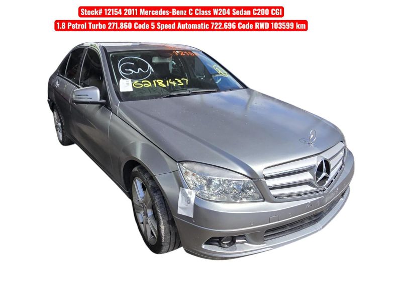 2011 Mercedes Benz C220 — W204 C200 CGI CLASSIC Auto Petrol