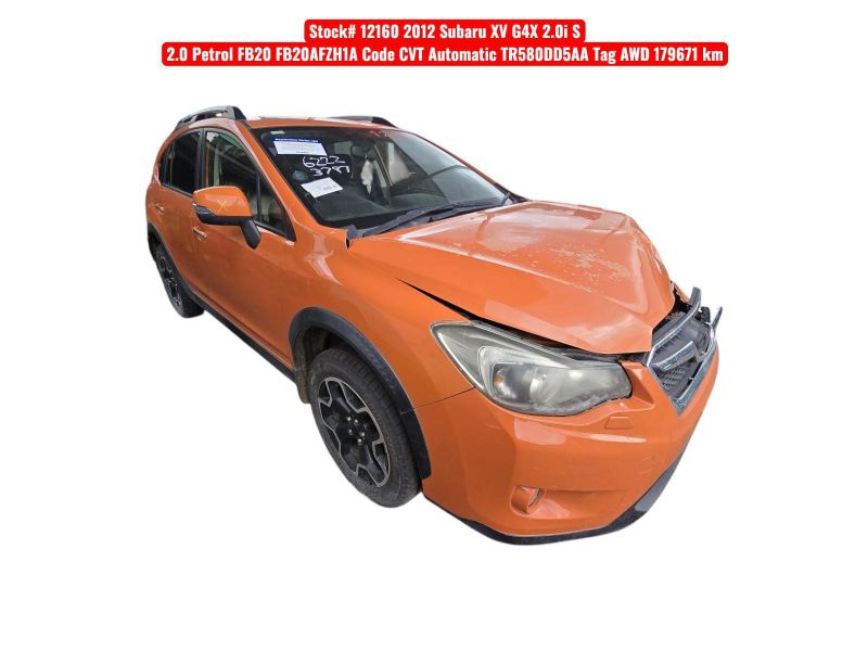 2012 Subaru Xv — G4X 2.0I-S Auto Petrol